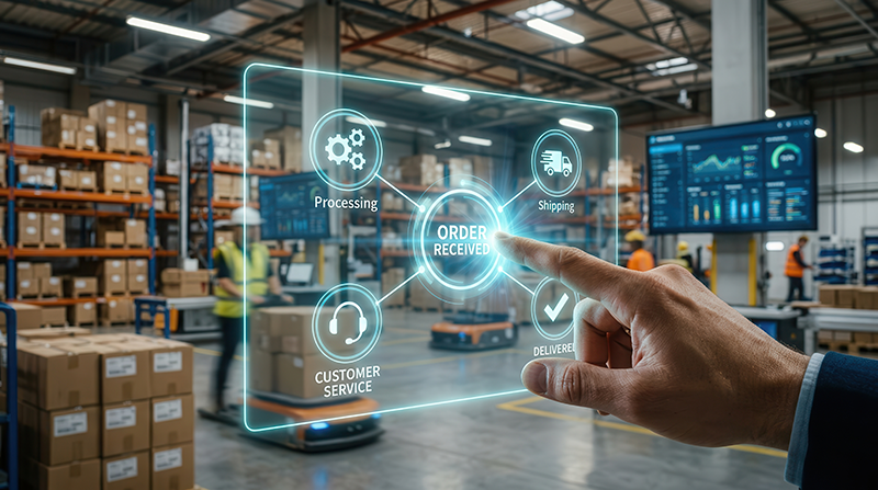 B2B distributor catalog and warehouse operations