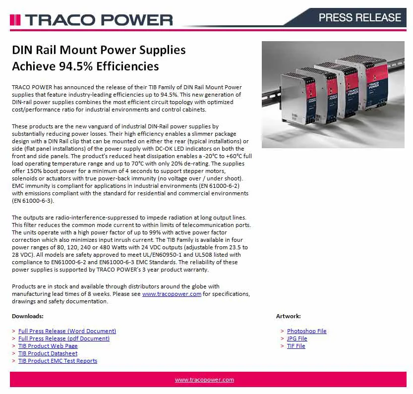 PR for Electrical Components