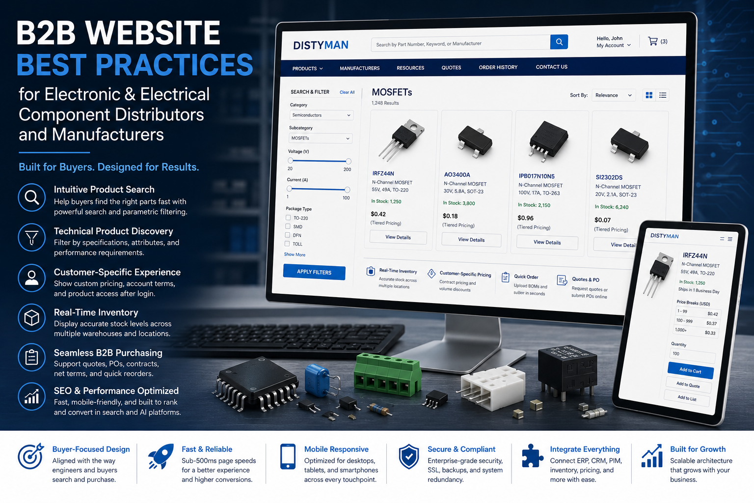 B2B distributor website best practices