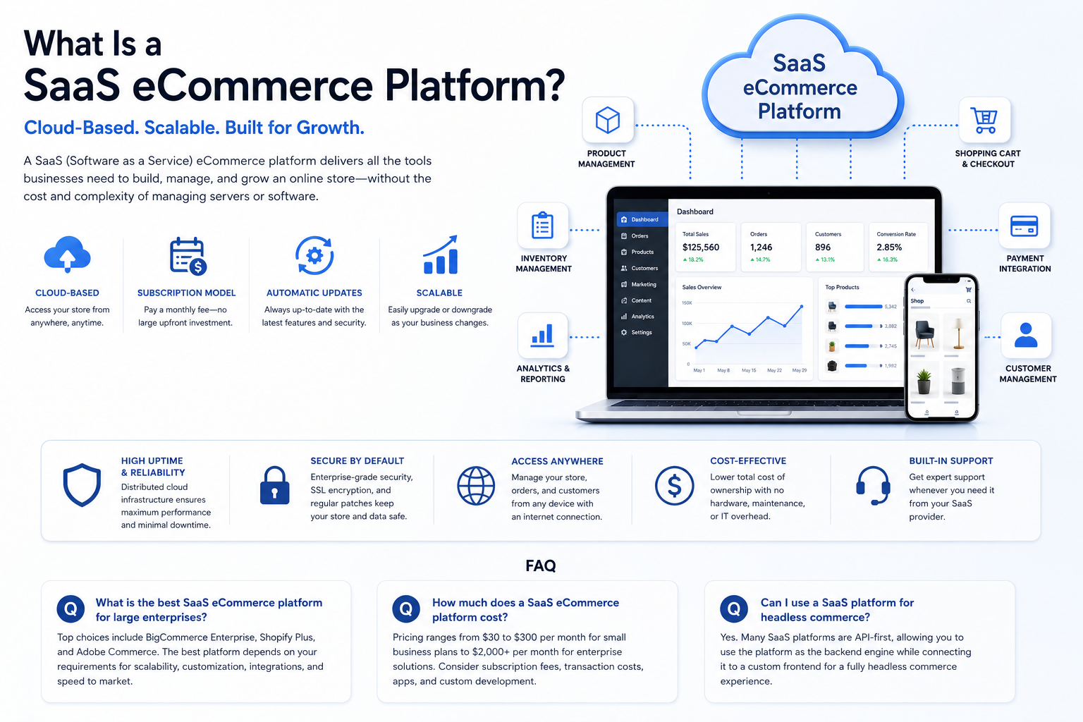 What is a SaaS E-Commerce Platform